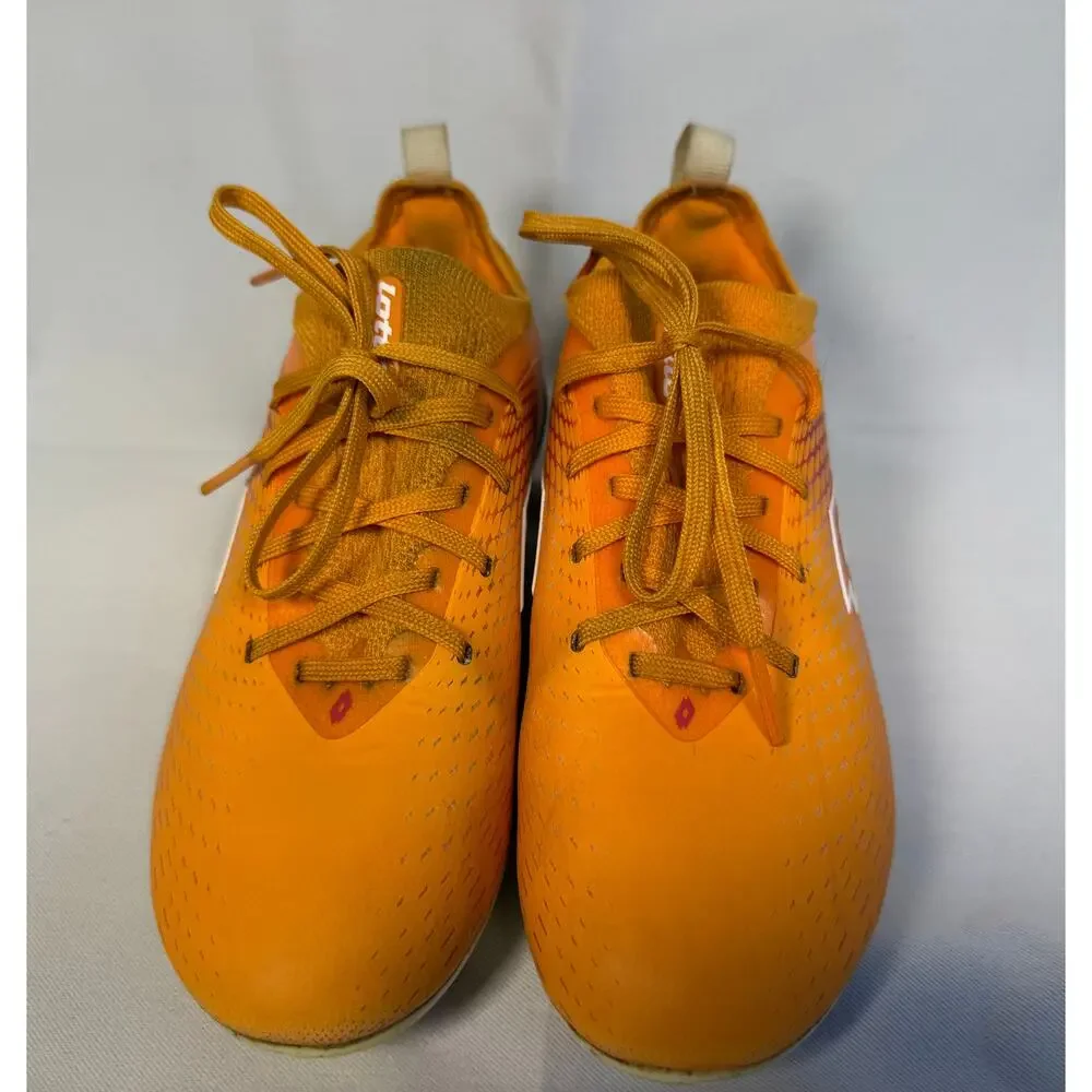 Lotto Roma 200 Youth Soccer Cleats Orange FG Size 2 Lightweight Lace-Up
